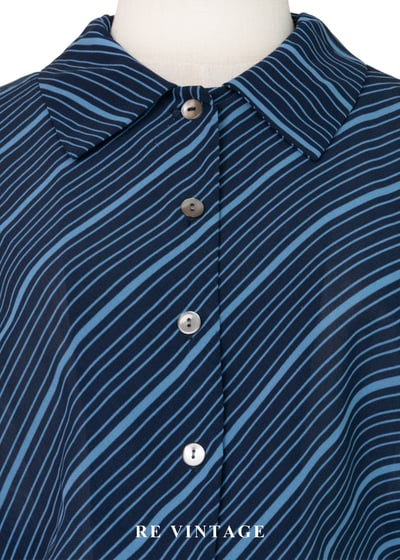 套裝上衣 - 藍色海風斜紋上衣3