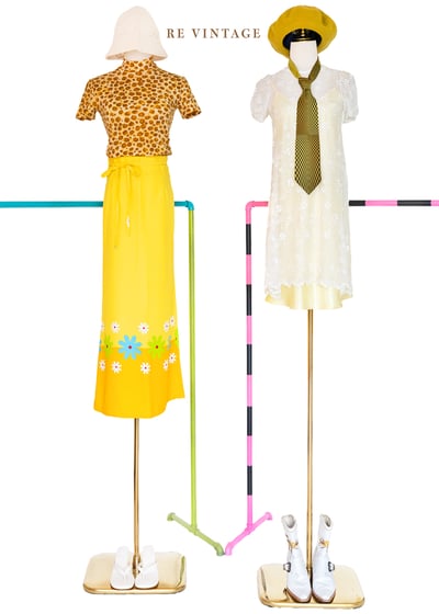 法式金光花語刺繡透膚洋裝2