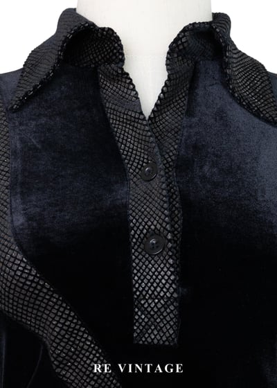 夜光弧線拼接電流黑系上衣5