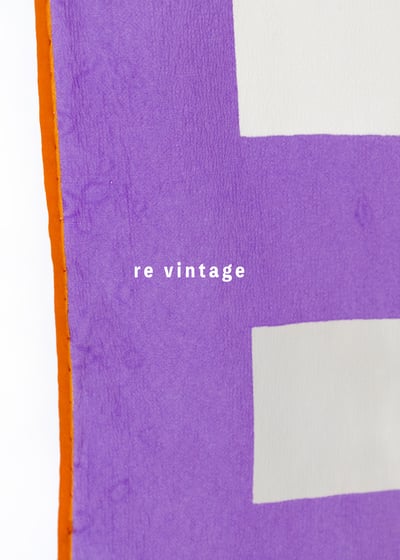 葡萄格紋花朵絲巾6