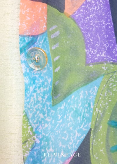 果凍馬卡龍色植物園襯衫6