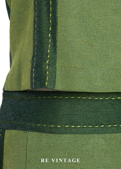 套裝上衣 - 森之呼吸。雙色拼接上衣4