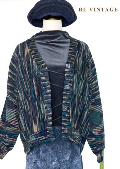 梵谷的星夜 - 段染混色針織外套1