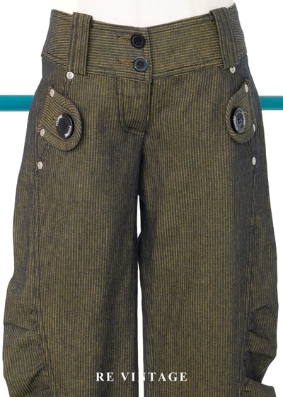 黃光行星軌道低腰長褲3