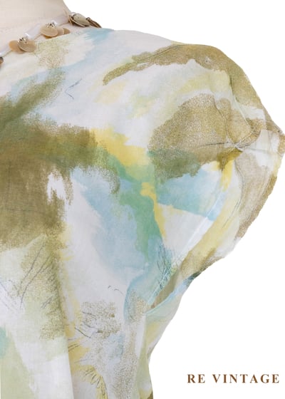 晨光水彩暈染棉料上衣5