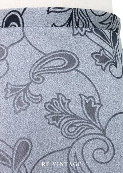 塞納河的波紋灰藍變形蟲印花短裙（27"）6