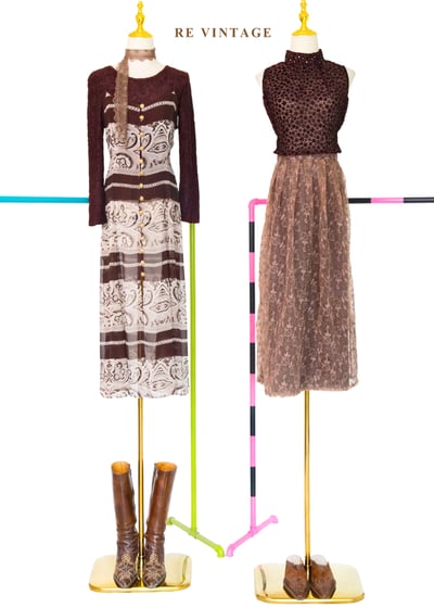 浮花星星巧克力色上衣2