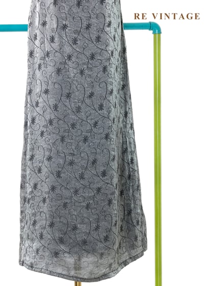 銀河裡的雛菊 - 銀線花卉連身長裙4