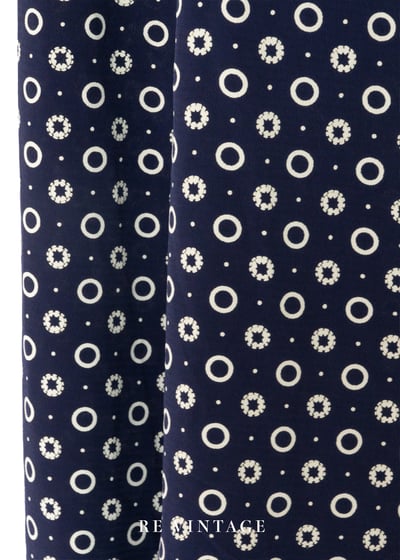 深藍圈圈連身褲13