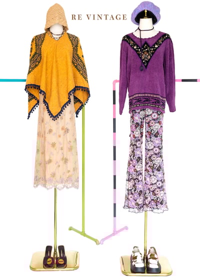 『歐洲寶物』Golden Yellow Pom Pom 漂亮披風罩衫2