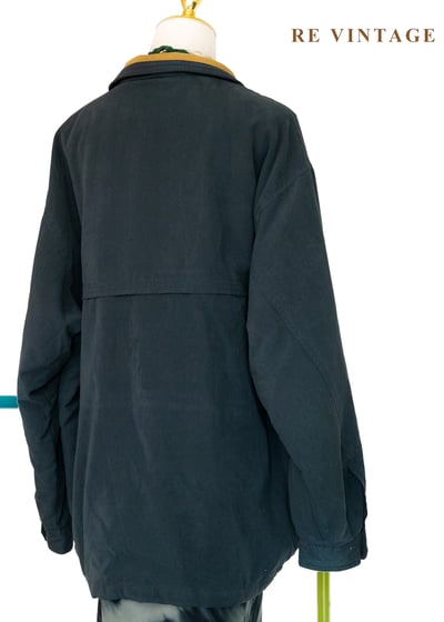 城市獵人 - 百搭墨綠寬鬆夾克外套12