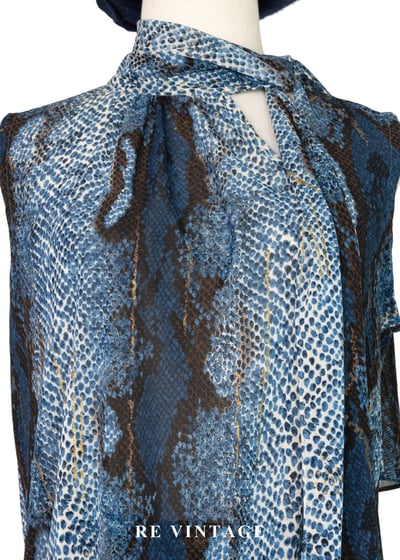 幻藍蟒紋領結冷冽背心6