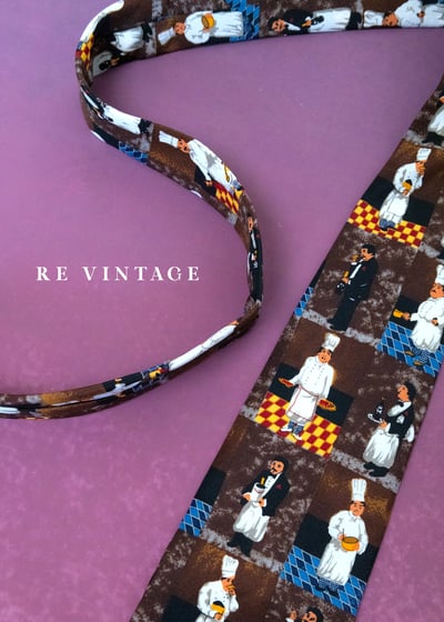 主廚的秘密餐桌工作職人印花領帶10