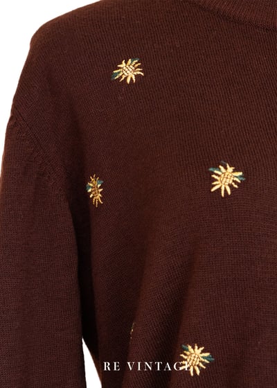 泰國製 - 鳳梨巧克力針織小外套7