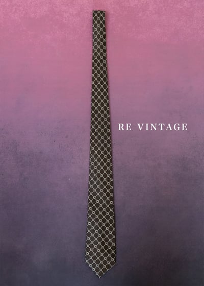 深褐色菱格紋氣質領帶3