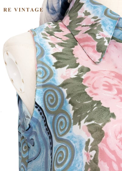 Rose Bloom 蔚藍天空玫瑰綻放長版背心6