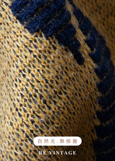 黑黃色螺旋紋路針織毛衣10