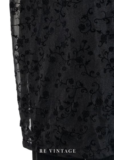 韓國製 - Dark Night 小花魔女長版襯衫罩衫12