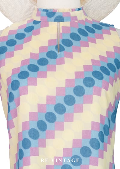 彩虹波點跳格子午後洋裝7