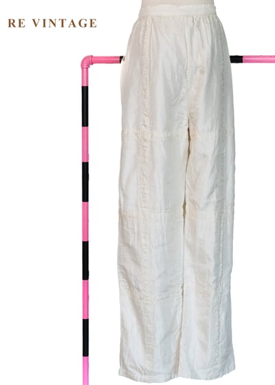 『歐洲寶物』雲朵呼吸 - 皺摺格紋時髦長褲（27"）9