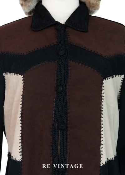 流浪地圖 - 個性拼接流蘇上衣3