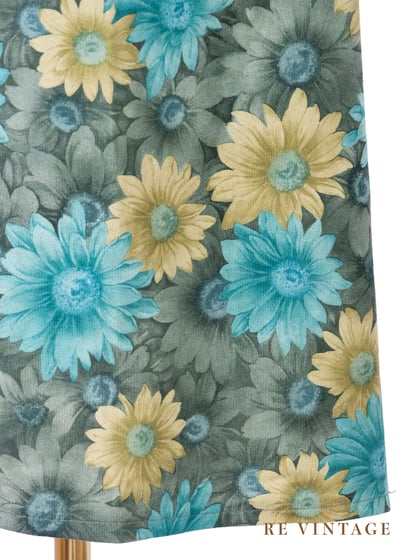 綠花園三色小花中長裙（23-29"）9