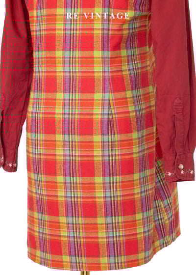 秋冬質感單品 - 甜美紅格紋迷你洋裝11