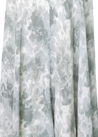 湖畔晨霧花影法式水墨長裙（28-30"）4
