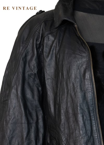 質感單品 - 牛皮夜行者皮革外套8