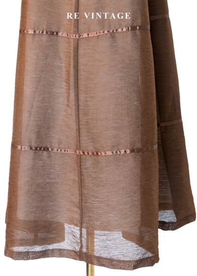 摩卡咖啡的餘韻緞帶拼接大圓裙（24"）4