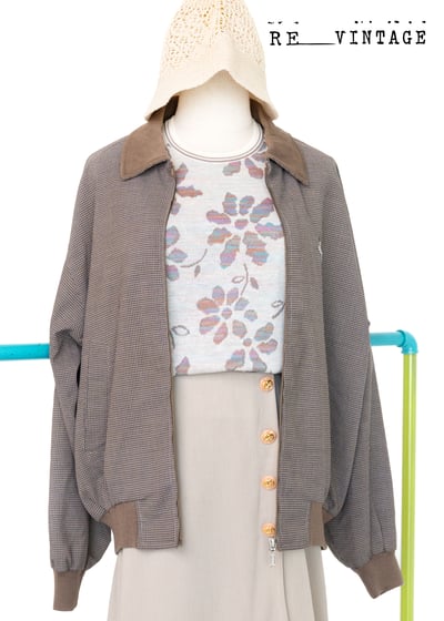 獨角獸摩卡小格紋夾克外套1