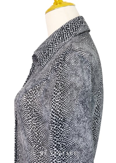 冷調蛇影之夜長版洋裝10