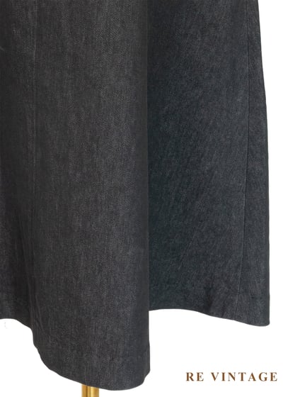 野徑花朵側繫帶丹寧美裙（27"）9