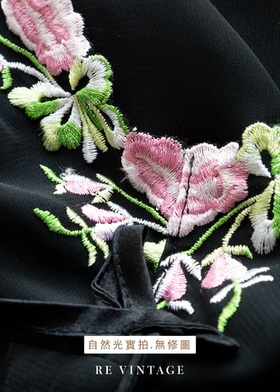 粉色玫瑰秘密黑紗細肩帶背心10