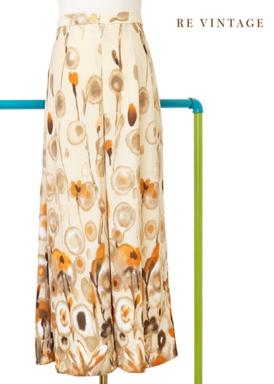 秋日暈染水彩花裙（26"）7