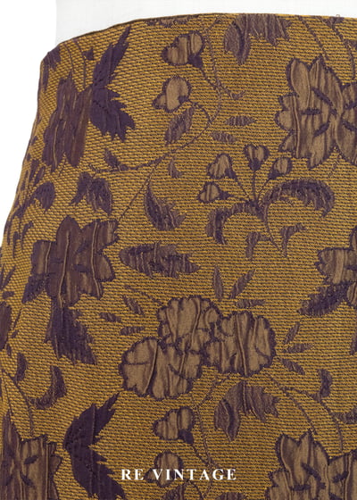 秋日神諭緹花拼接長裙（28"）5