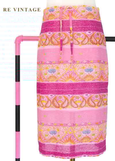 粉色香料變形蟲及膝裙（26-29"）1