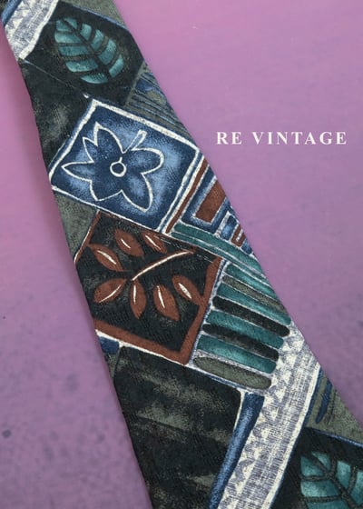 建築磚紋拼貼領帶8