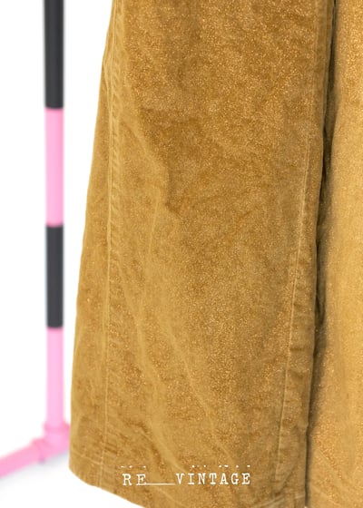 亮金金の小花刺繡寬版褲8