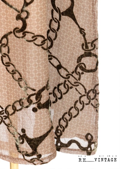 鍊條美人卡布奇諾棕長洋裝4