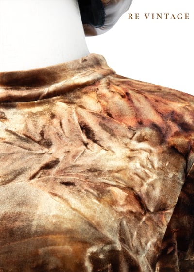 橘金色の皺褶紋路絨布上衣8