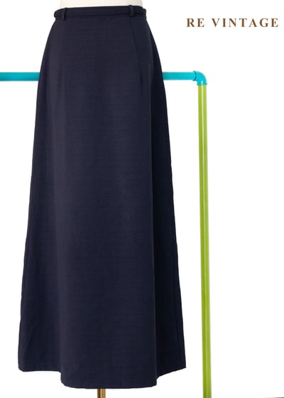 質感單品 - 黑白釦高腰藍裙（24"）7