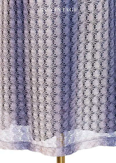 朦朧の漸層灰紫色織品蕾絲長洋裝9