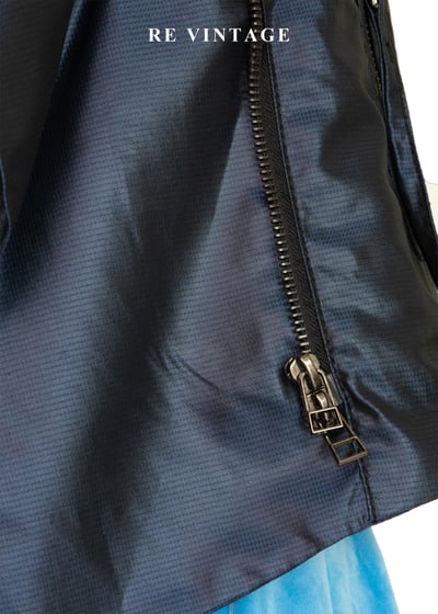 電光藍斜開拉鍊個性背心4