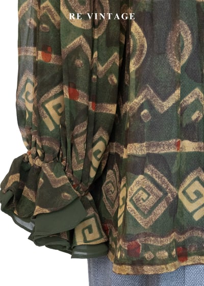 波希米雅公主狂放幾何圖騰上衣6