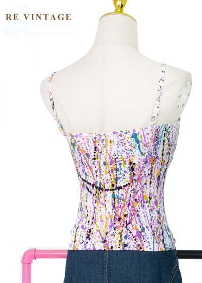 瘋狂潑彩藝術細肩帶背心8