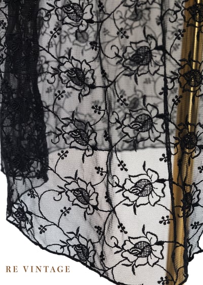 Black Flowers 神秘黑蕾絲長版背心9