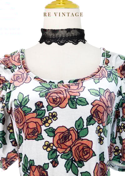 玫瑰玫瑰ILOVEYOU絨布洋裝7