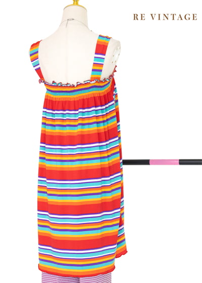 紅寶石甜蜜彩虹長版上衣/迷你洋裝10