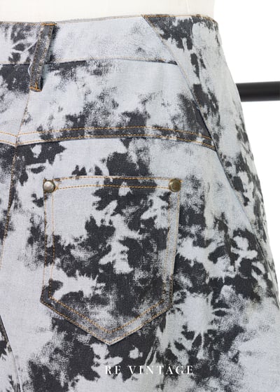 灰黑色暈染牛仔裙裙（27"）6